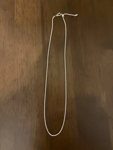 쥬얼리 츠츠미 K14 화이트 골드 목걸이 (45cm)