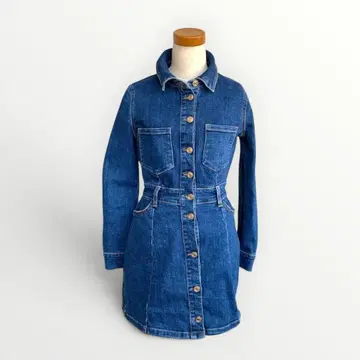 ZARA 데님 셔츠 원피스 미니 기장 봄 초여름
