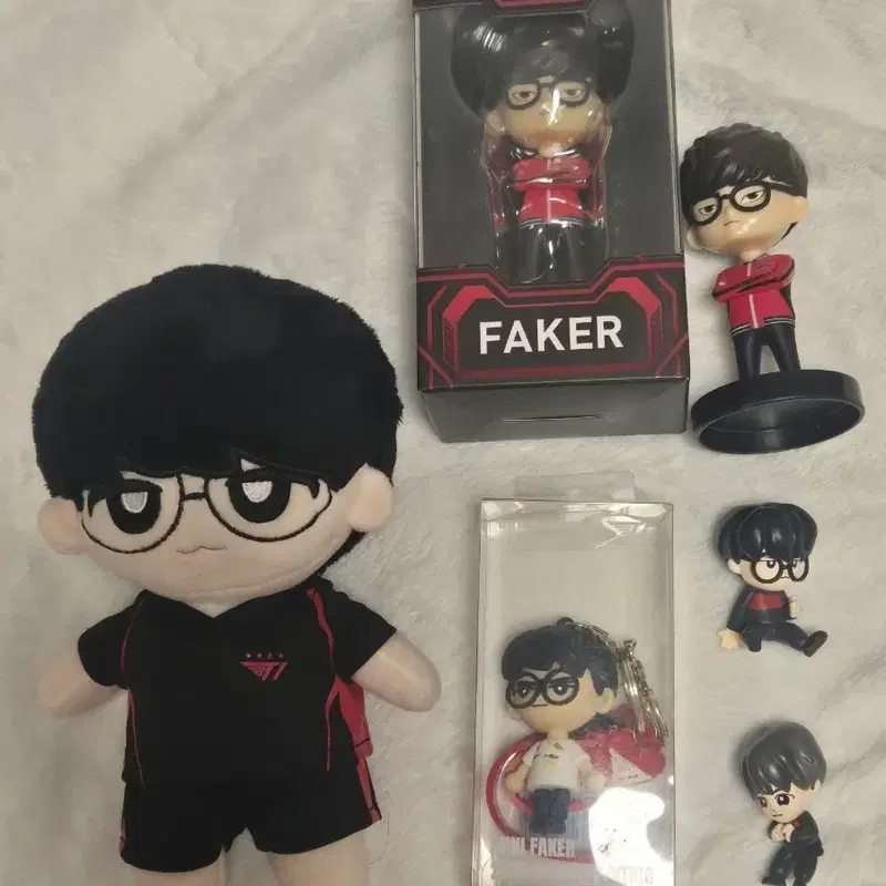 티원 T1 페이커 이상혁 인형 키링 피규어 세트