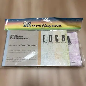 도쿄 디즈니랜드 25주년 복각 미니 타월 5장 세트