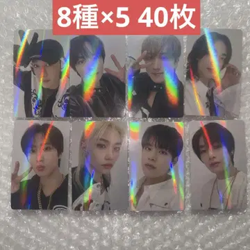 straykids hop HMV 특전 트레이딩 카드 홀로그램 8종 x 5 40장