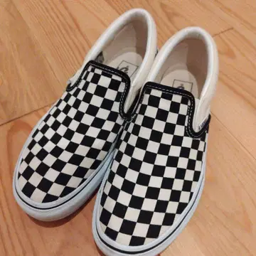 VANS 슬립온 체커 보드 블랙 화이트 24.5 새상품급