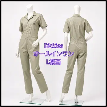 [ Dickies ] 반팔 점프수트 L 올인원 작업복 캐주얼