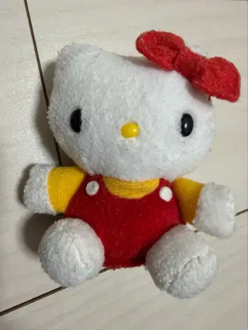 헬로키티 봉제 인형 마스코트 레트로 초레어 산리오 굿즈 옛날
