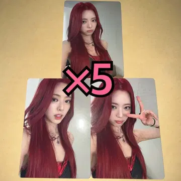 ITZY Algorhythm 회장 한정판 오프라인 이벤트 트레이딩 카드 유나 x 5