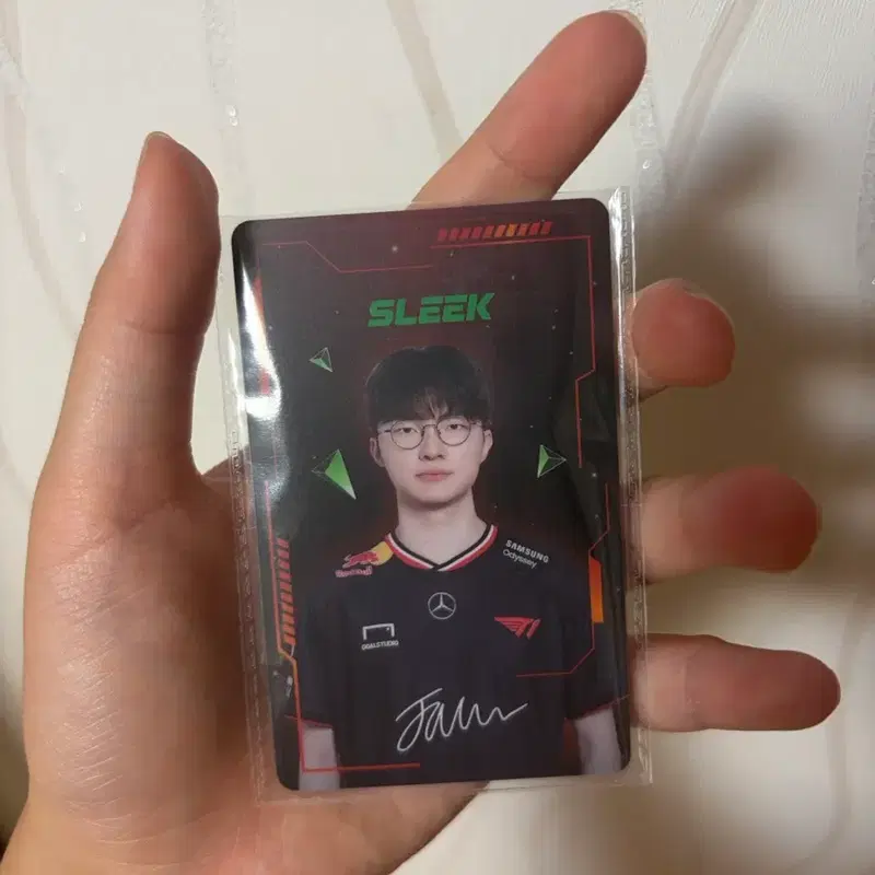 Sleek 슬릭 T1 티원 페이커 미개봉 새상품 포토카드 양도