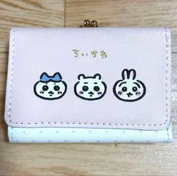 치이카와 (먼작귀) 3단 폴더형 지갑 핑크 시마무라