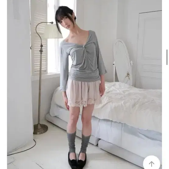 플레어 스커트 핑크 상하의세트