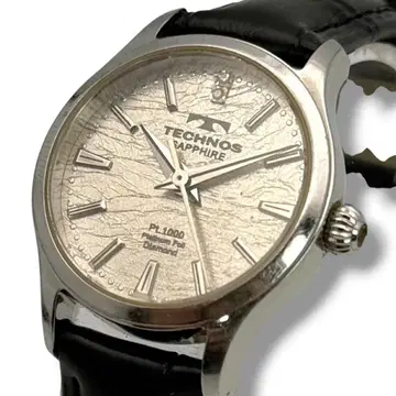 작동 새상품급 TECHNOS T-1766 테크노스 여성용 쿼츠 손목시계