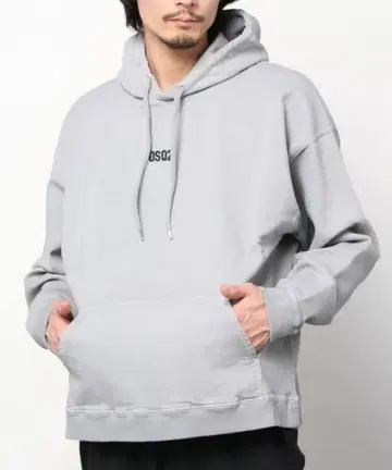 DSQUARED2 풀오버 후드티 그레이