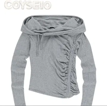 [ COYSEIO ] 코이세이오 셔링 후크 후디 후드티 그레이