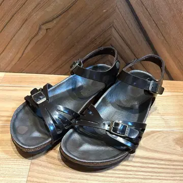 버켄스탁 발리 BALI 에나멜 브라운 36 23cm 샌들