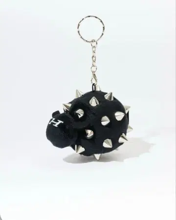 양문학 히츠지짱 스터드 봉제 인형 키링 prickly BLACK