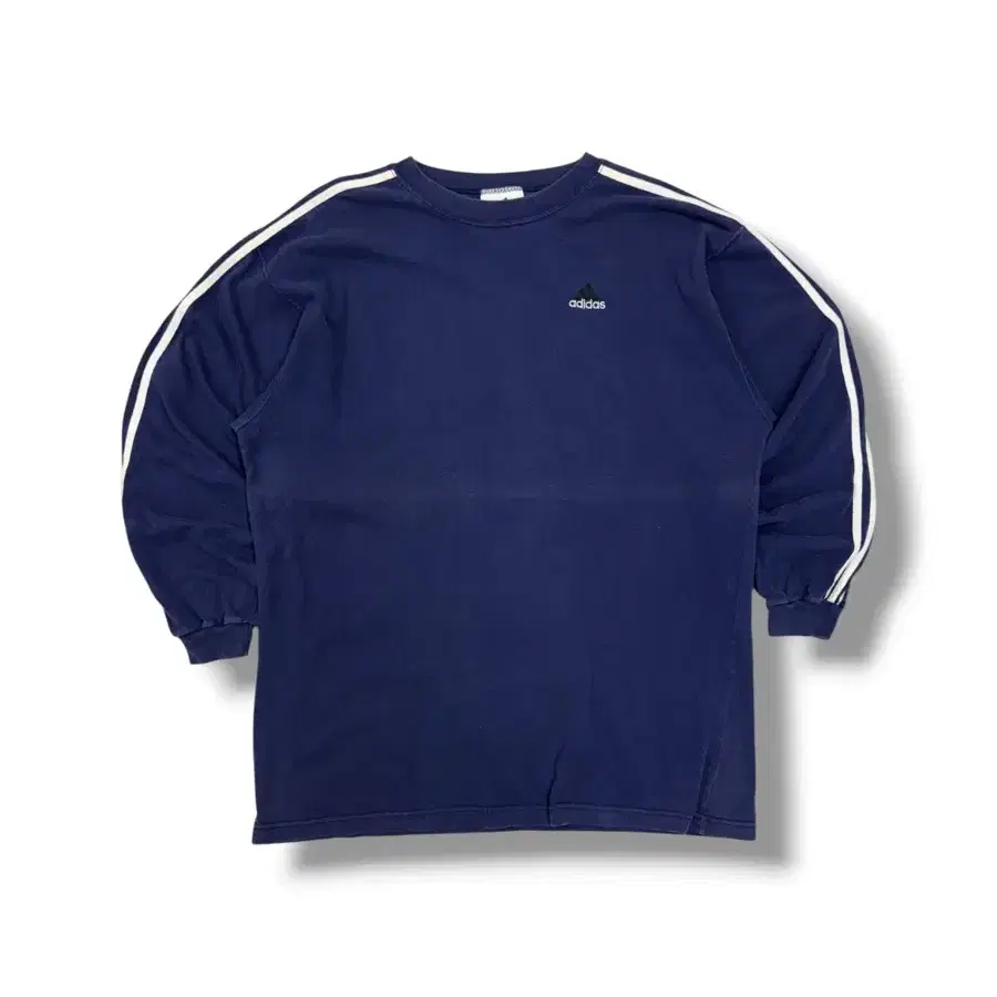 [2XL] 90s 아디다스 올드스쿨 삼선 롱슬리브 티셔츠