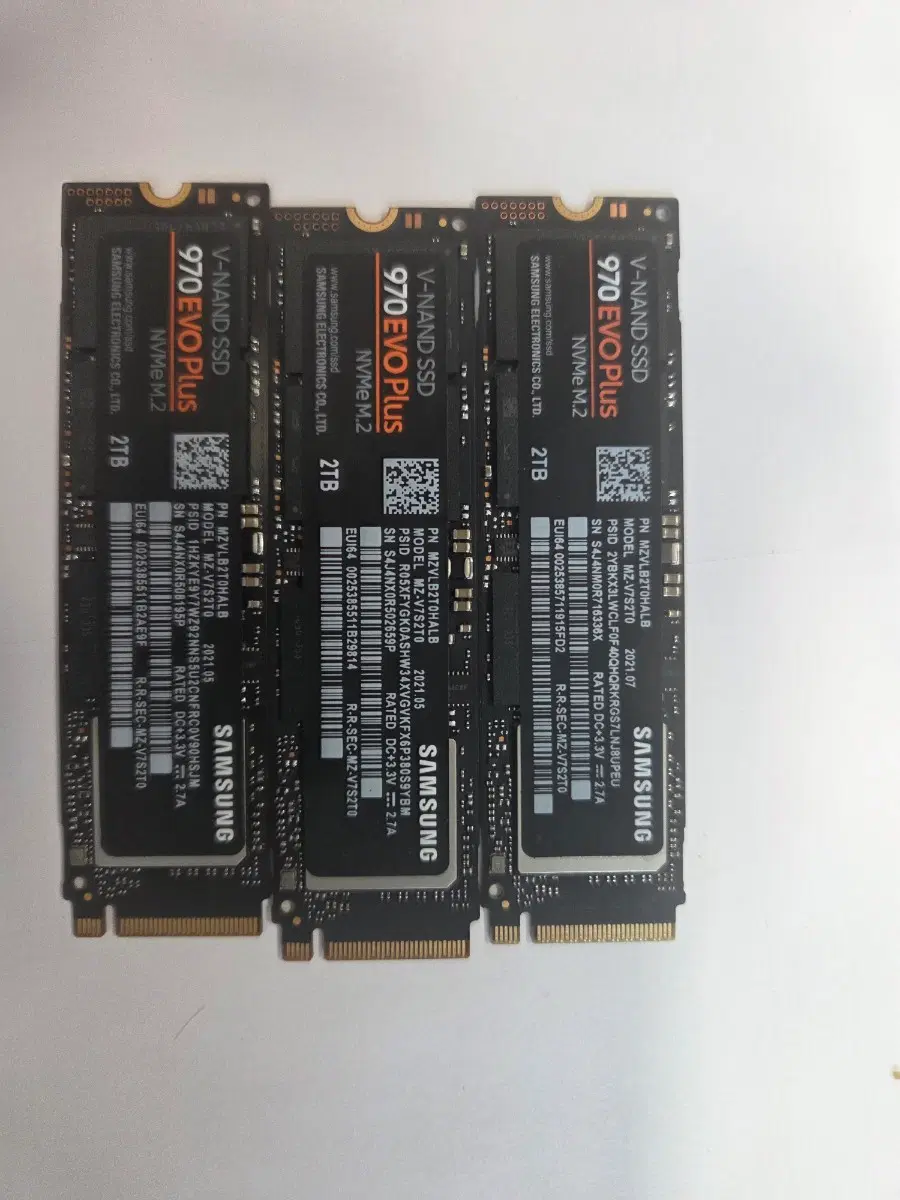 삼성 970 EVO Plus NVMe M.2 SSD 2TB / 970 PRO 512GB