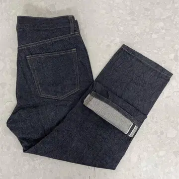 유니클로 UNIQLO W31 셀비지 데님 팬츠 청바지 다크 네이비 적귀