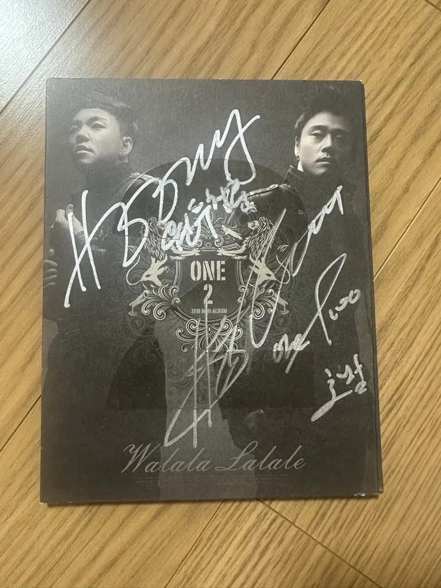 원투 미니2집Lalala 싸인 cd