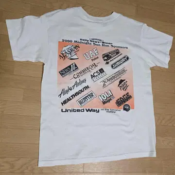 2000 Midnight SunRun 마라톤 기업 subway 티셔츠
