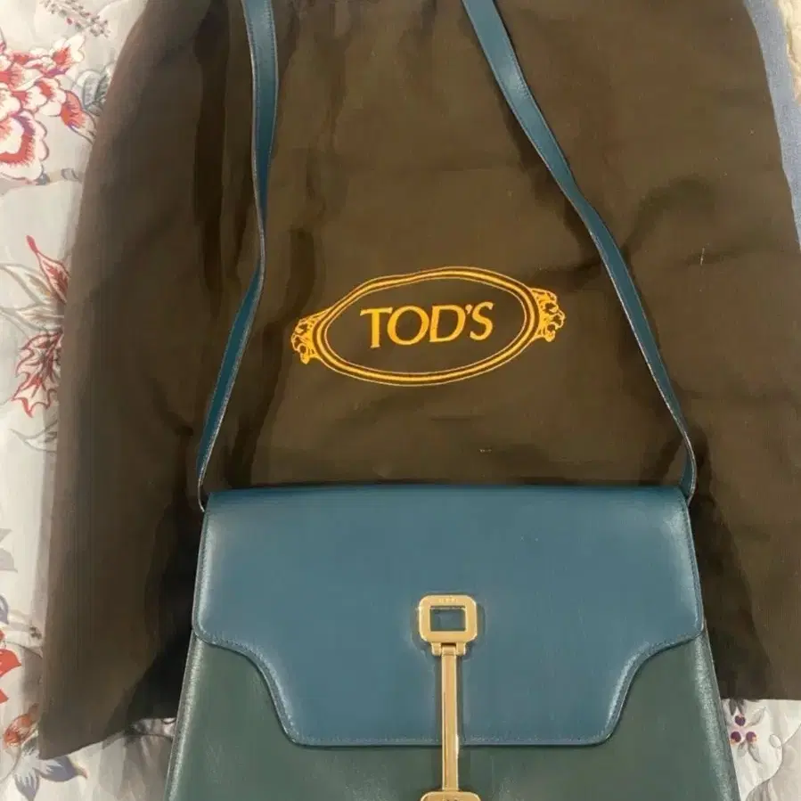 TOD'S 토드백 숄더백 그린/블루