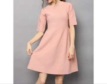 스나이델 니트 원피스 핑크