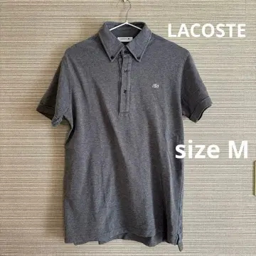 LACOSTE 버튼 다운 피케 셔츠 그레이 사이즈 3