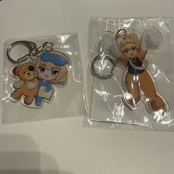 걸즈 앤 판처 아크릴 키링 2세트