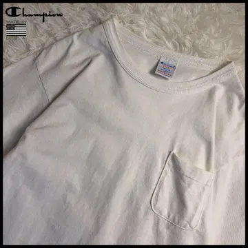 Champion T1011 USA제 포켓 T셔츠 M 구택