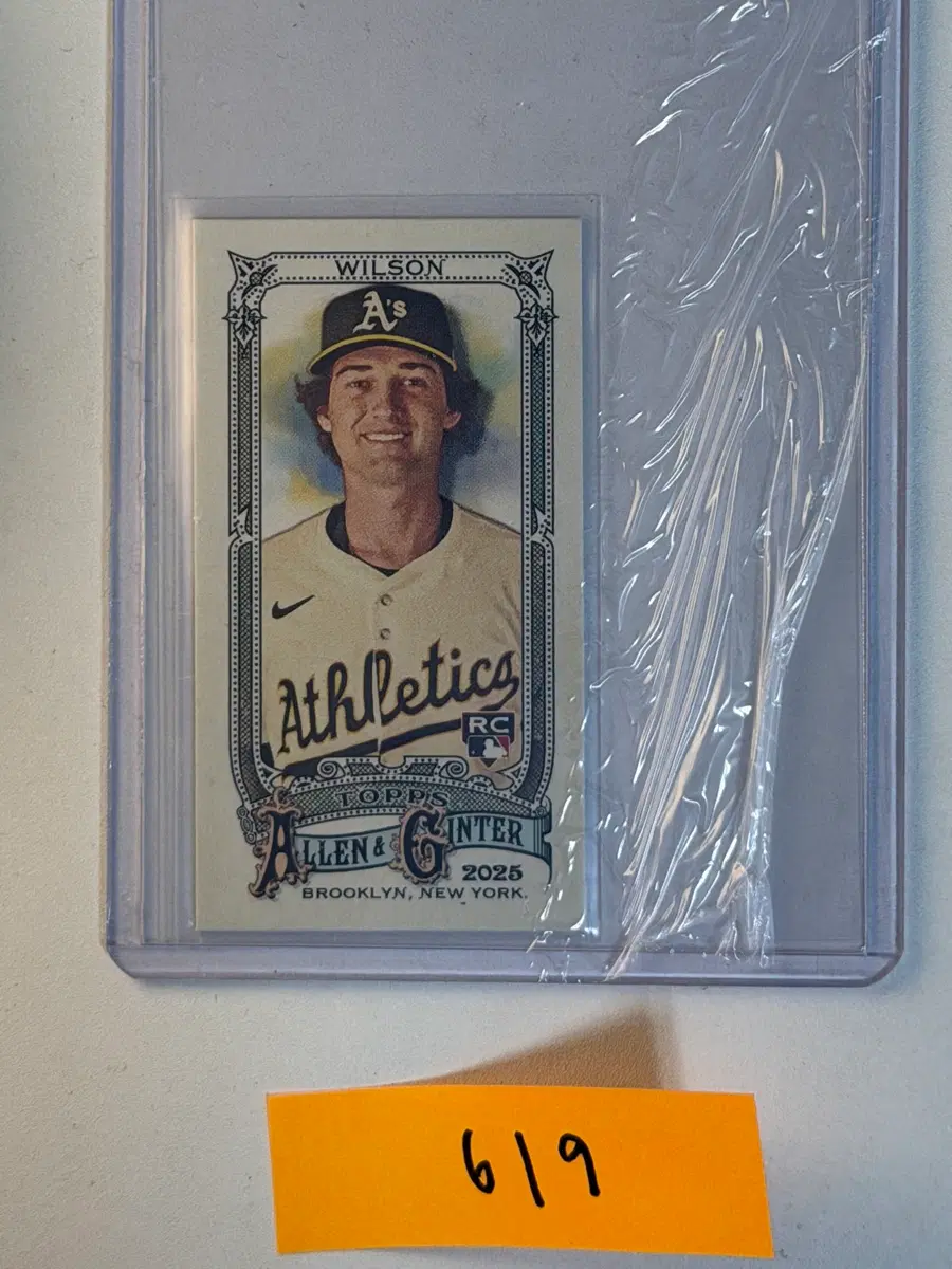 제이콥 윌슨 RC Topps MLB 야구카드