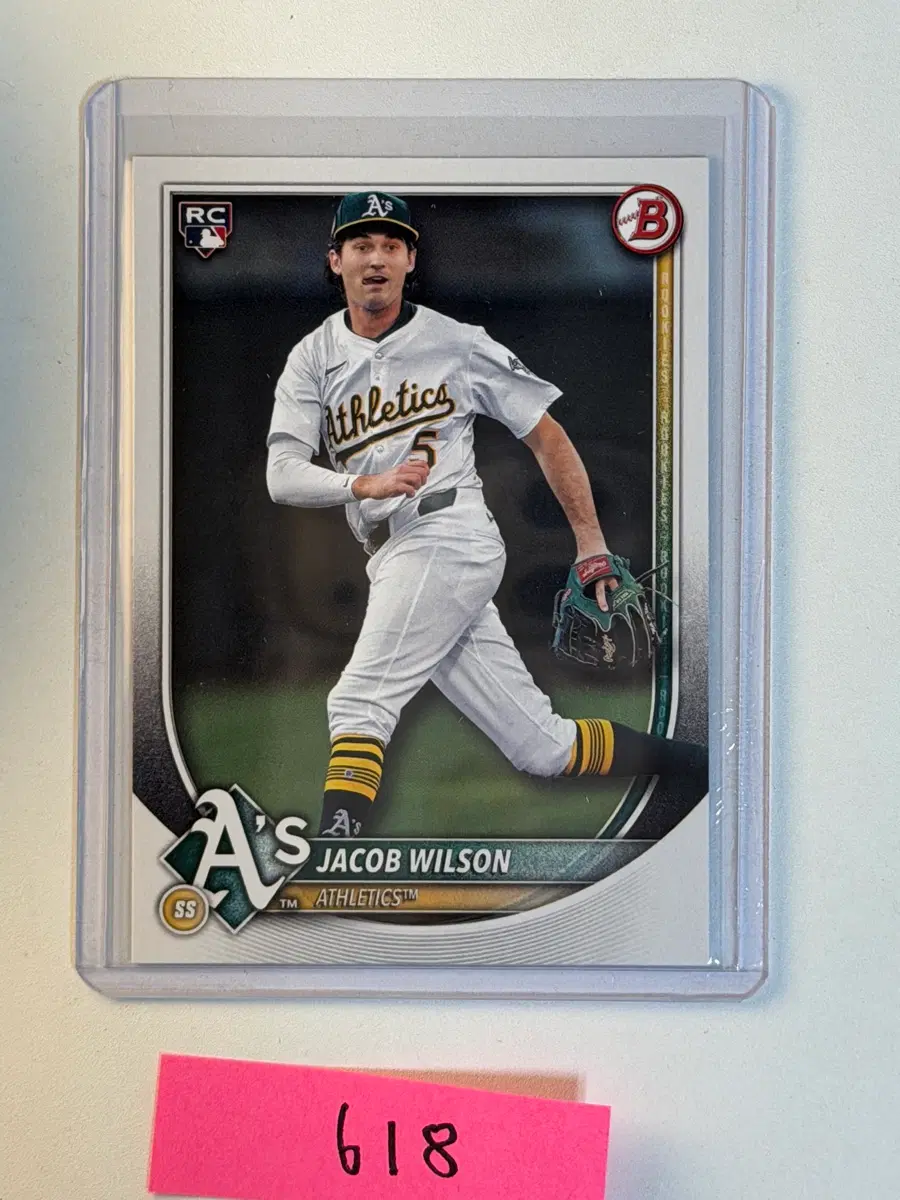 제이콥 윌슨 RC Topps MLB 야구카드