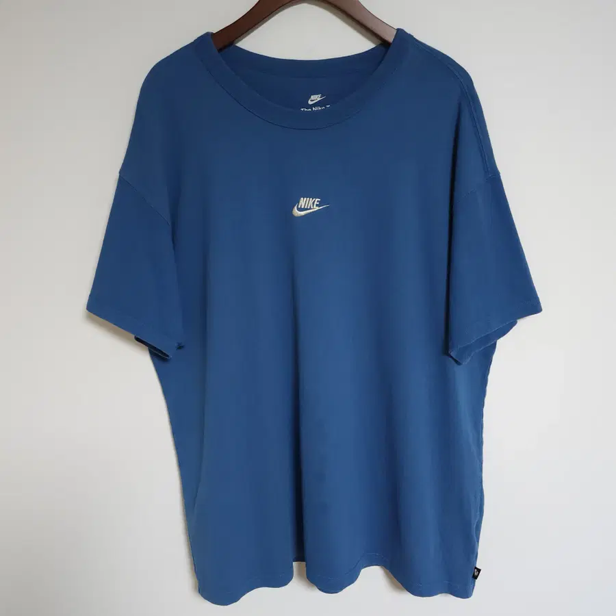 [XL] 나이키 블루 남성 반팔티 자수 로고 남자 티셔츠 G90