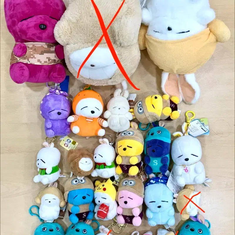 mashimaro 마시마로 엽기토끼 인형뽑기키링 가방열쇠고리인형(개당