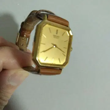 SEIKO 쿼츠 여성용 손목시계 골드 브라운