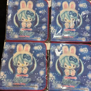 하츠네 미쿠 키티 손수건 타월 홋카이도 한정 지역 한정 초레어 레어 세트