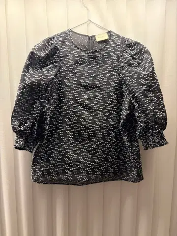 UNITED ARROWS 블라우스 오분 소매 블랙