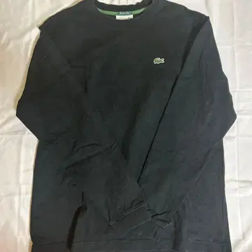 LACOSTE 긴팔 티셔츠 백 로고 블랙