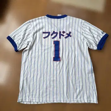 90s 컵스 베이스볼 셔츠 후쿠도메 링거 tee