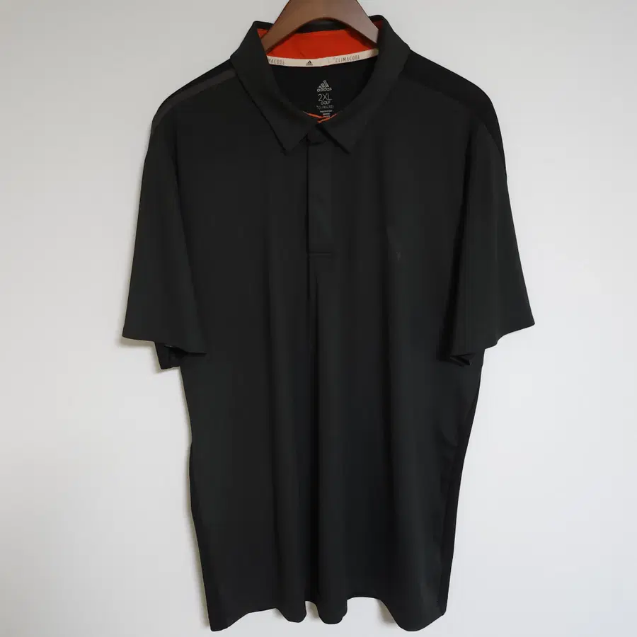 [2XL] 아디다스 블랙 남성 반팔 카라티 기능성 남자 티셔츠 G103