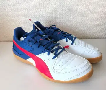 PUMA 풋살화 화이트 블루 레드 실내 새상품 26cm