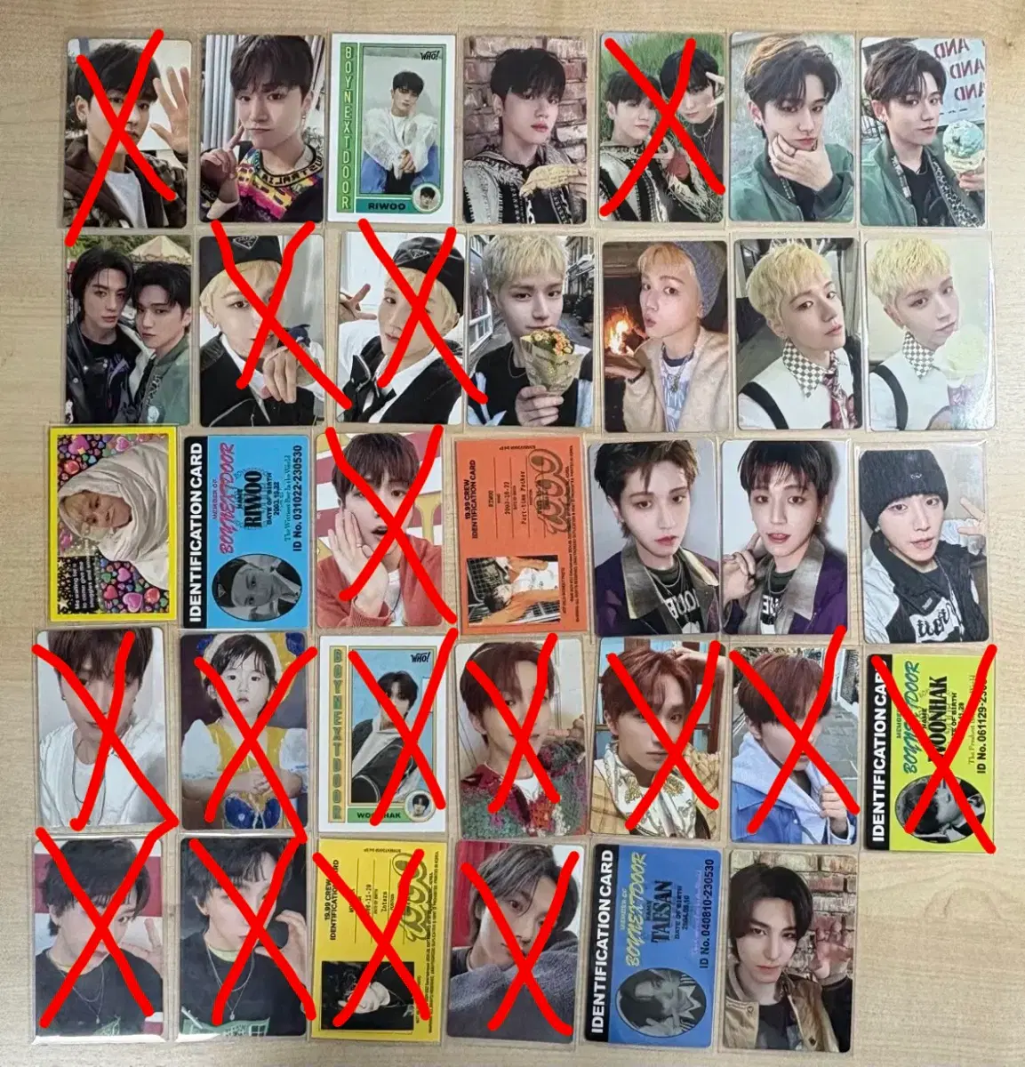 보넥도 포카 앨포 양도 리우 운학 개당 0.05