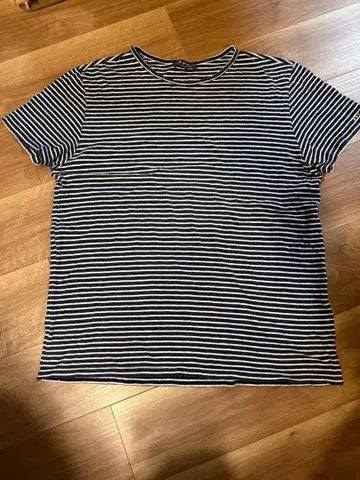A.P.C. 보더 셔츠 네이비 x 화이트 M
