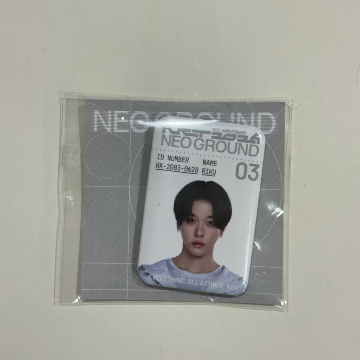 엔시티 10주년 네오 팝업 엔시티위시 리쿠 뱃지