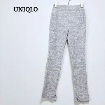 유니클로 리브 레깅스 팬츠 편안함 허리밴딩 스트레치 밑단 슬릿 S