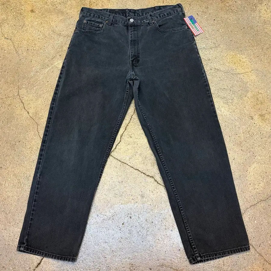 90s Made in CANADA 미국 빈티지 리바이스 550 블랙진 흑청 청바지