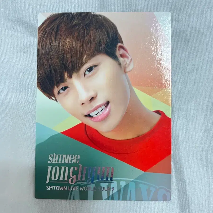 샤이니 종현 슴타운 콘서트 포카