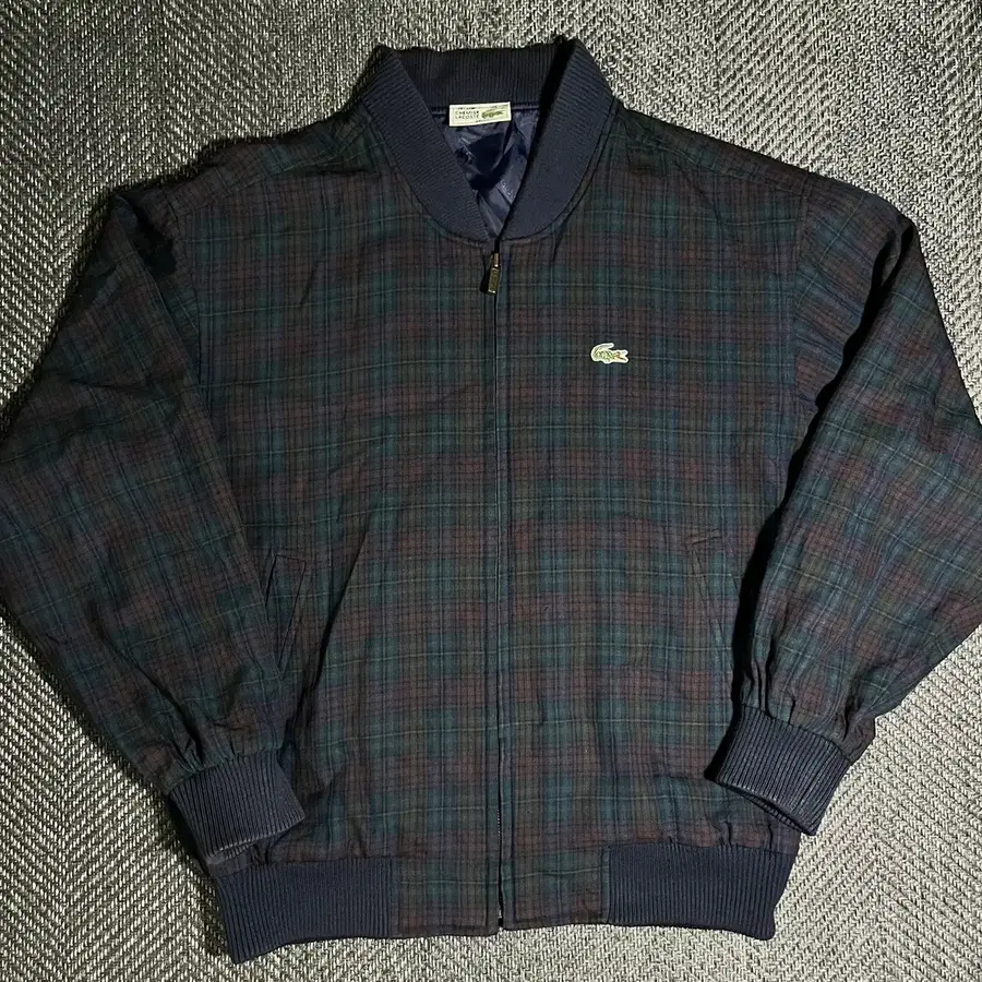 [105]LACOSTE 라코스테 빈티지 체크 블루종 자켓