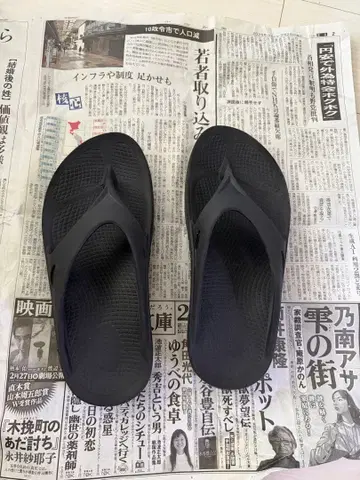 OOFOS OOriginal 리커버리 샌들 블랙 M9 W11