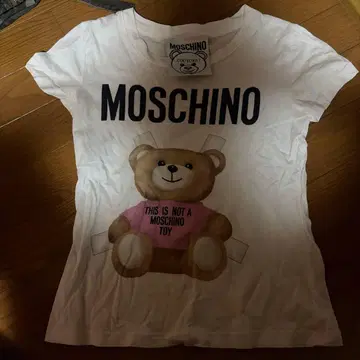 MOSCHINO 티셔츠 베어 화이트