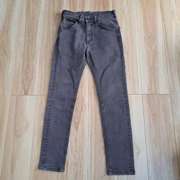 새상품급 Lee RIDERS 스키니 팬츠 데님 그레이 XS LM3751