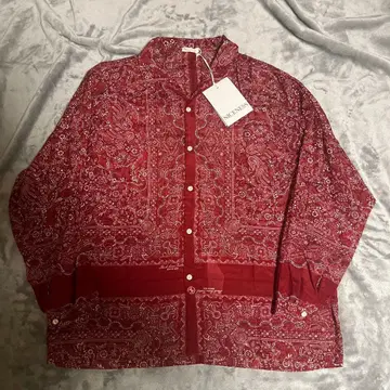 NICENESS - JAMET Red 반다나 셔츠 사이즈 M