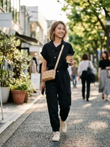 미사용 ZARA 린넨 100% 카고 점프수트 블랙 린넨 올인원
